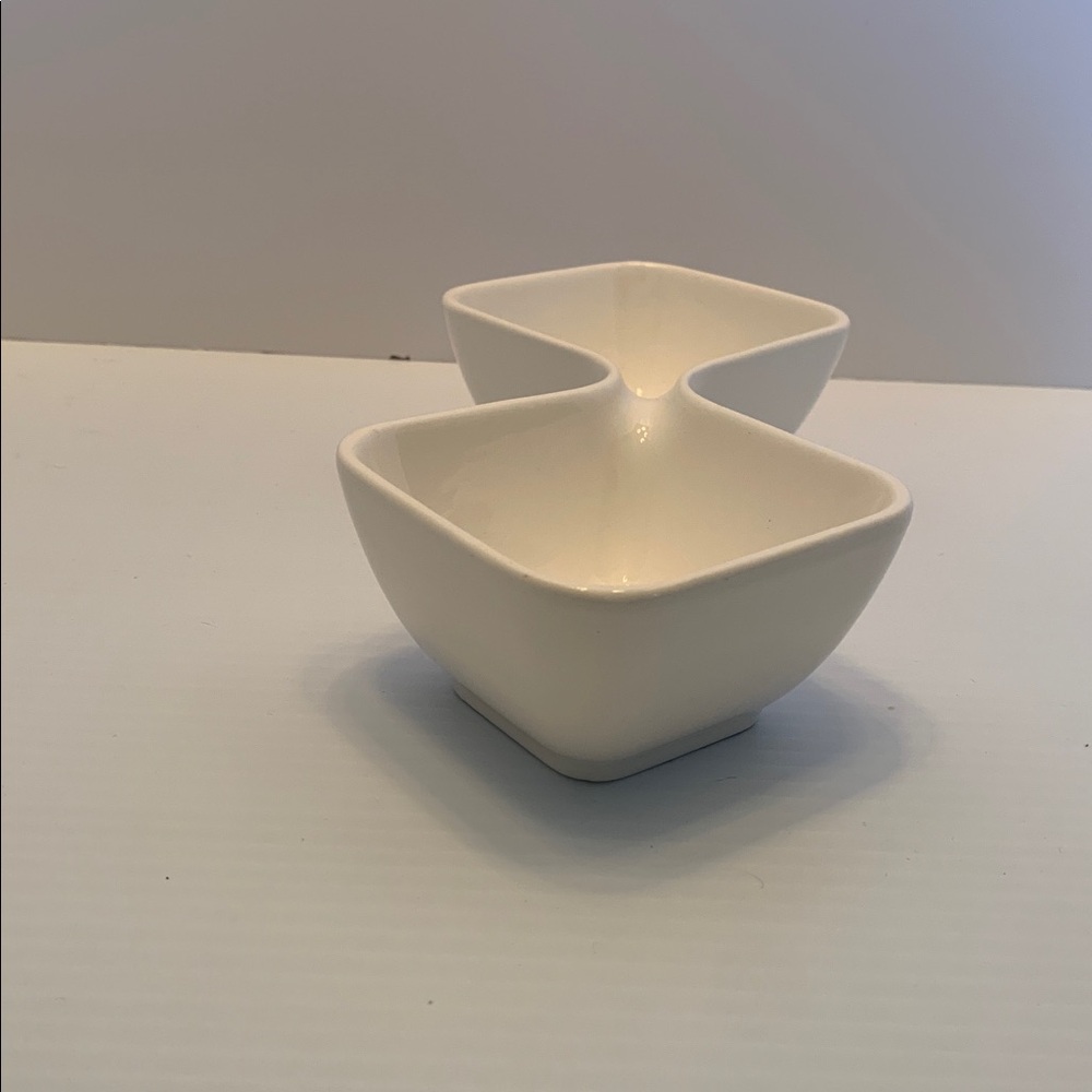 10 Strawberry Street Double Condiment Serving Bowl - Picture 5 of 8